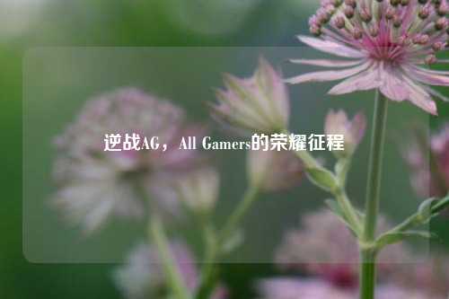逆战AG,All Gamers的荣耀征程