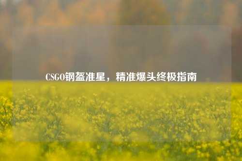CSGO钢盔准星，精准爆头终极指南