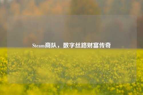 Steam商队,数字丝路财富传奇