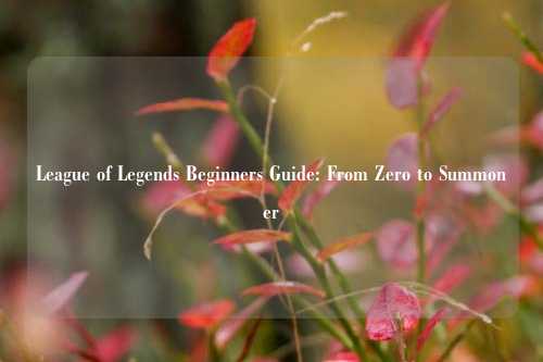 League of Legends Beginners Guide: From Zero to Summoner
