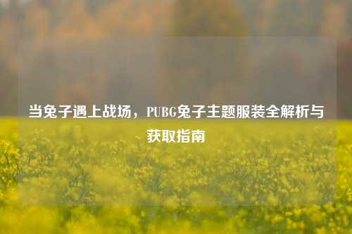 当兔子遇上战场，PUBG兔子主题服装全解析与获取指南