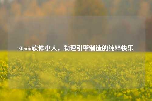 Steam软体小人,物理引擎制造的纯粹快乐