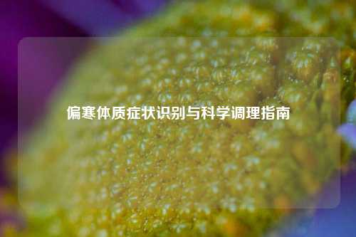 偏寒体质症状识别与科学调理指南
