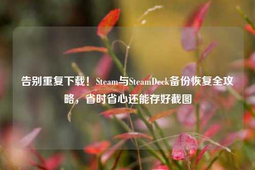 告别重复下载！Steam与SteamDeck备份恢复全攻略，省时省心还能存好截图