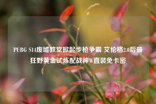 PUBG S14废墟教堂掀起步枪争霸 艾伦格2.0后最狂野黄金试炼配战神W直装免卡密