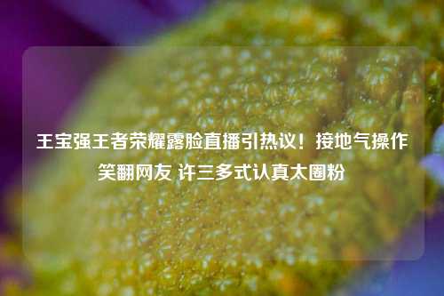 王宝强王者荣耀露脸直播引热议!接地气操作笑翻网友 许三多式认真太圈粉