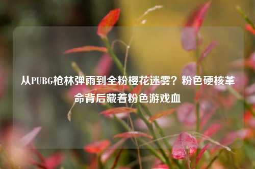 从PUBG枪林弹雨到全粉樱花迷雾？粉色硬核革命背后藏着粉色游戏血