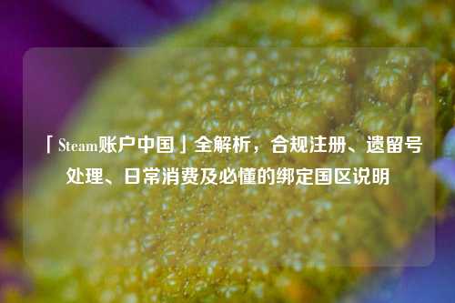 「Steam账户中国」全解析，合规注册、遗留号处理、日常消费及必懂的绑定国区说明