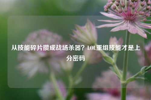 从技能碎片攒成战场杀器？LOL重组技能才是上分密码