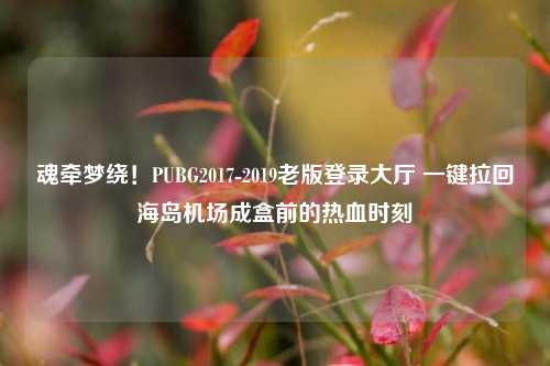 魂牵梦绕！PUBG2017-2019老版登录大厅 一键拉回海岛机场成盒前的热血时刻