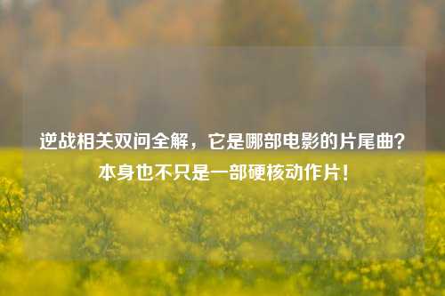 逆战相关双问全解，它是哪部电影的片尾曲？本身也不只是一部硬核动作片！