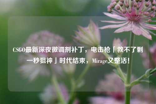 CSGO最新深夜微调剂补丁， *** 「救不了剩一秒狙神」时代结束，Mirage又整活！