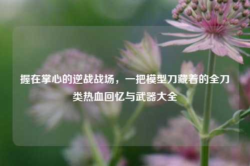 握在掌心的逆战战场,一把模型刀藏着的全刀类热血回忆与武器大全