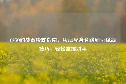 CSGO约战双模式指南,从2v2配合套路到4v4稳赢技巧,轻松拿捏对手