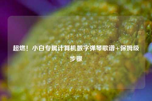 超燃!小白专属计算机数字弹琴歌谱+保姆级步骤