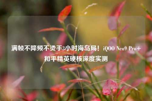 满帧不降频不烫手3小时海岛局!iQOO Neo9 Pro+和平精英硬核深度实测