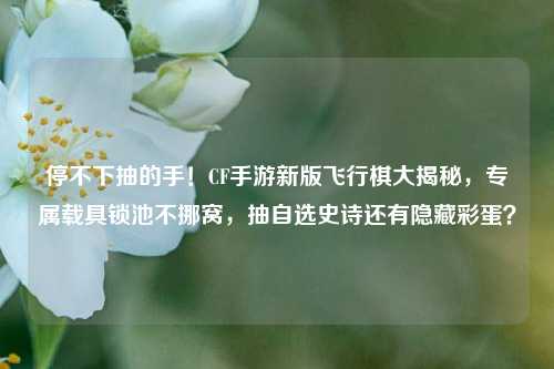 停不下抽的手！CF手游新版飞行棋大揭秘，专属载具锁池不挪窝，抽自选史诗还有隐藏彩蛋？