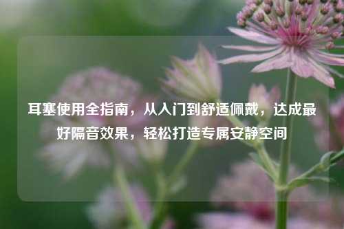 耳塞使用全指南,从入门到舒适佩戴,达成更好隔音效果,轻松打造专属安静空间