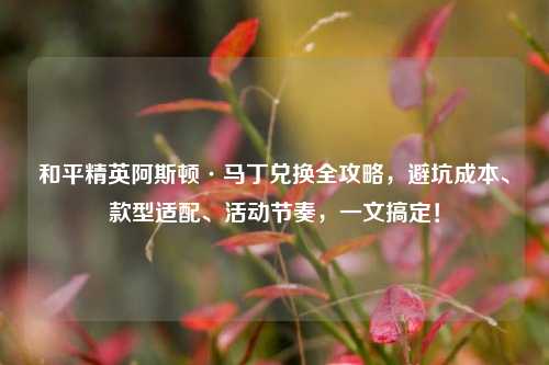 详细阅读:和平精英阿斯顿·马丁兑换全攻略,避坑成本、款型适配、活动节奏,一文搞定! 和平精英阿斯顿·马丁兑换全攻略,避坑成本、款型适配、活动节奏,一文搞定!